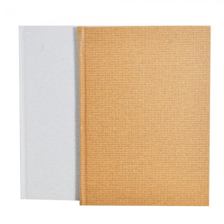 Cahier à couverture rigide en papier d'art enveloppé de lin